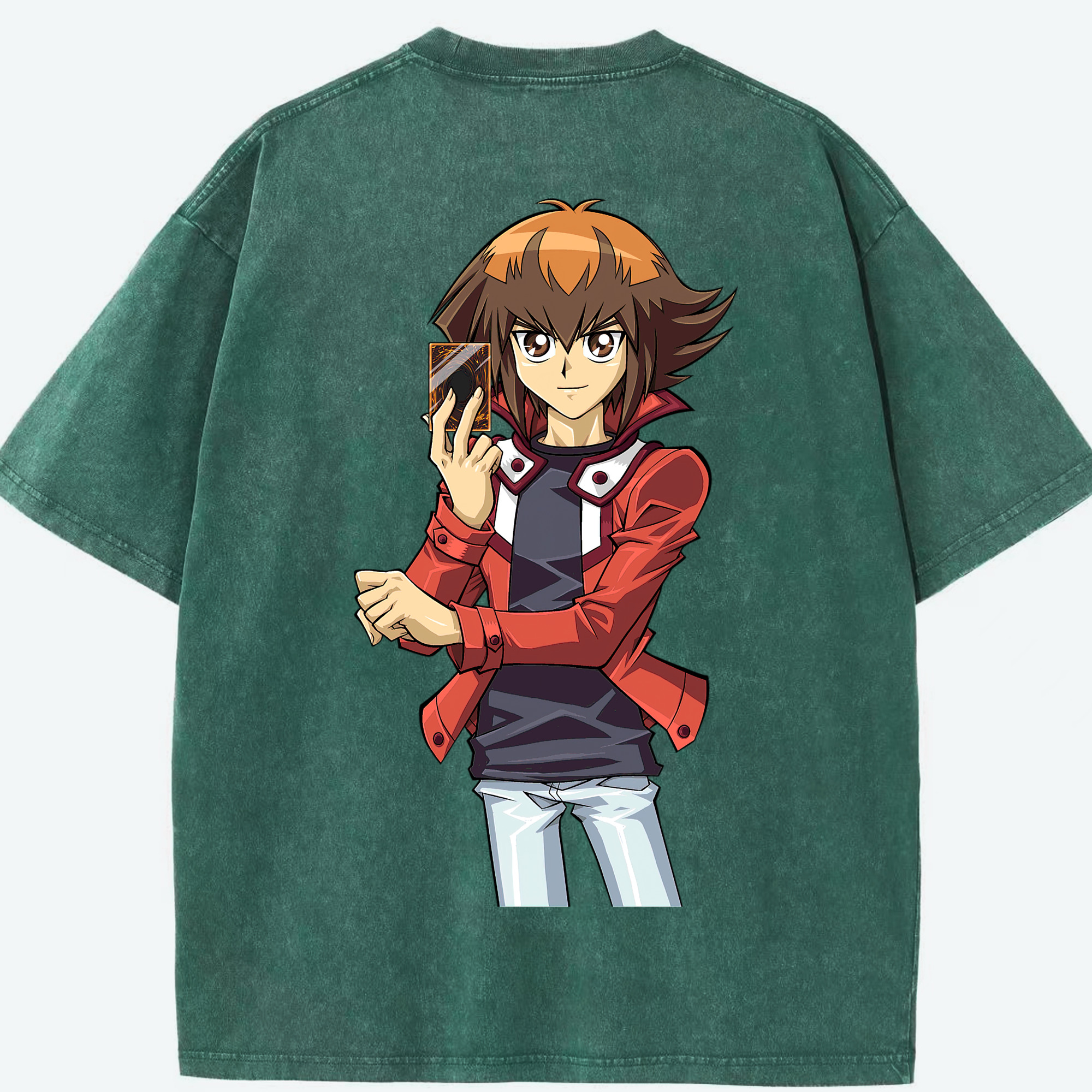 （画像用） 遊☆戯☆王 Yu-Gi-Oh! 綿100% ヴィンテージ風 半袖Tシャツ（背面プリント）